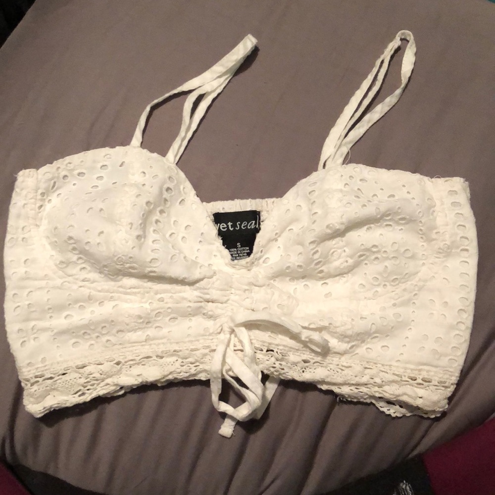 White bralette/top